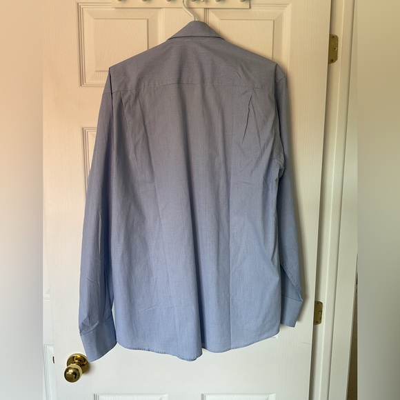 🆕 Nautica Classic Fit White and Blue Tattersall Button Down Dress Shirt - Picture 2 of 12